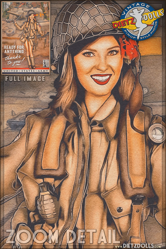United States Army Dietz Dolls Vintage Pinup Photography Store